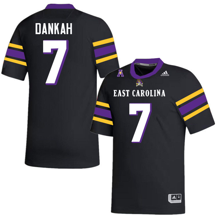 Samuel Dankah ECU Jersey,East Carolina Pirates #7 Samuel Dankah Jersey Youth College-Black 2024